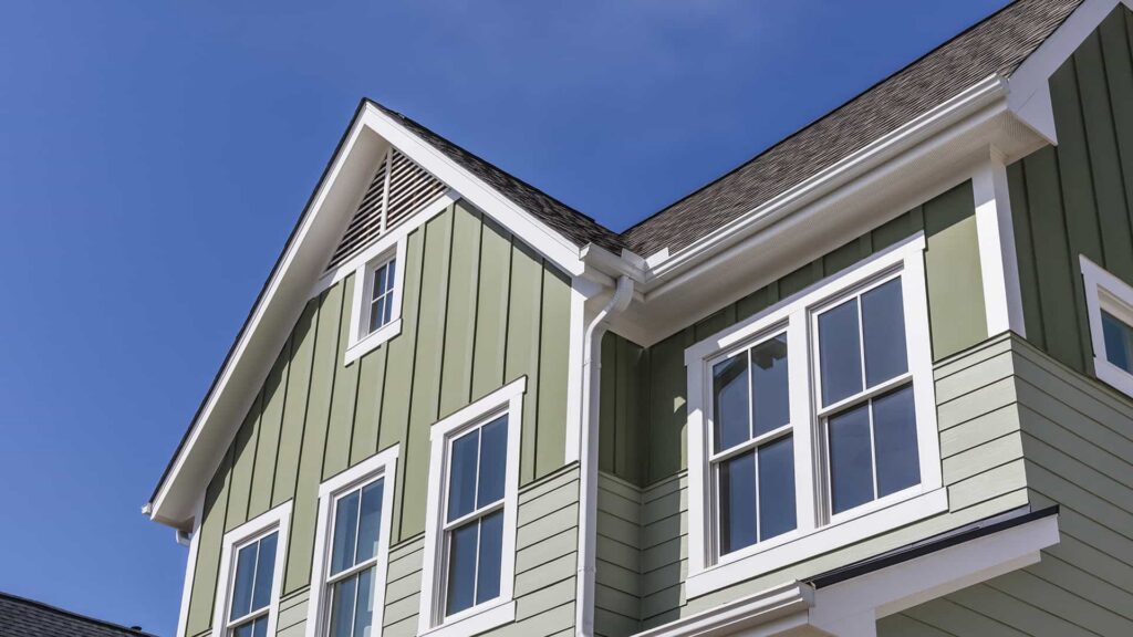 home with soffit & fascia